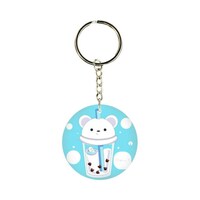 BP Double Sided Sippy Cup Printed Keychain, 30mm