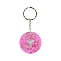 Picture of BP Shoe Printed Single Sided Keychain, Pink & White