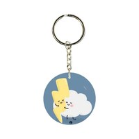 Picture of BP Single Sided Cloud & Thunder Printed Keychain, 30mm