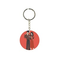 Picture of BP Single Sided Couple Printed Keychain, 30mm