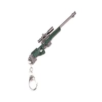 RKN PUBG Cosplay Weapons Gun Model Keychain, Green & Grey