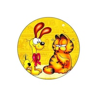 Picture of BP Garfield Printed Round Mouse Pad, 8.63 x 7.04inch