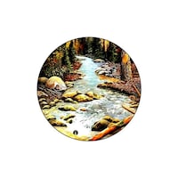 Picture of BP Nature Printed Round Mouse Pad, 8.63 x 7.04inch