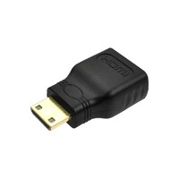 RKN Electronics Mini HDMI Male To HDMI Female Adapter Connecter, Black