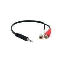 Picture of RKN 3.5mm Male Jack to 2 Rca Av Female Adapter Cable, Multicolor