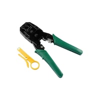 Picture of Denovo Network Cable Crimper and Plier, Green and Yellow, 18cm