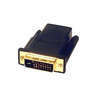Picture of Comprehensive HDMI Female Adapter To DVI-D Plug Male Adapter, Black & Gold