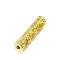Keendex Connector Aux 3.5 1/8 Female To Aux 3.5 1/8 Female Goldplated, Gold