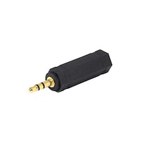 Picture of Monoprice 3.5mm TRS Stereo Plug, Black and Gold