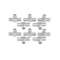 Picture of RKN F Type Connector, V3698_P, Silver, 7 x 4 x 3cm, Pack of 10pcs
