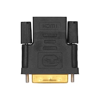 RKN Electronics DVI-D 24+1 Pin Male To HD Female Converter, Black