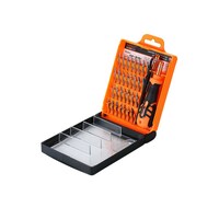Picture of Jakemy 33-In-1 Precision Magnetic Screw-Driver With Bits, Orange/Black