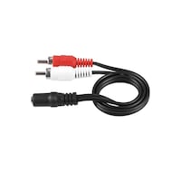 Picture of RKN Electronics 3.5 mm Female Jack To 2 RCA Male Plug Adapter, 41cm