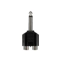 Picture of RKN Electronics Male Mono to Dual RCA Female Jack Splitter Adapter, 2.5in