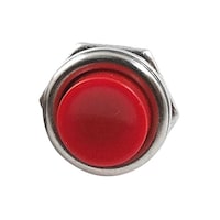 Picture of RKN Momentary Push Button Switch, Red and Silver