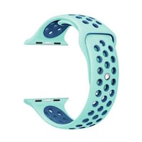 Porodo Wrist Band For Apple Watch Nike + 38-40 mm, Light Blue and Dark Blue
