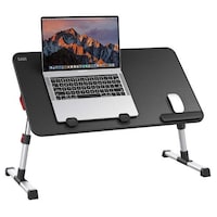 Saiji Laptop Bed Portable Tray Table, Black