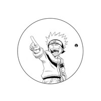 Picture of BP The Anime Naruto Pointing Printed Round Pin Badge
