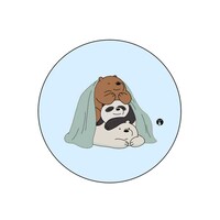 Picture of BP We Bare Bears Blanket Printed Round Pin Badge