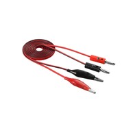 Rkn Electronic Test Leads Clip Pin Banana Plug Cable, Red & Black