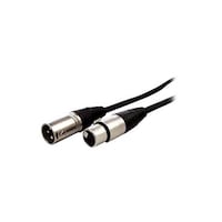 Comprehensive Xlr Male To Xlr Female Audio Cable, 18Inch, Black & Silver
