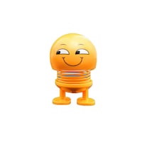 Rkn Smiley Dolls Cartoon Emoji Car Ornaments, Yellow