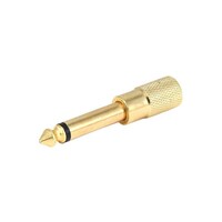 Picture of Monoprice 6.35Mm Male To 3.5Mm Female Jack Adaptor Converter, Gold