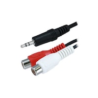 Picture of Monoprice Stereo Plug To 2-Rca Jack Cable, 6Inch