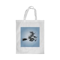 Picture of Rkn Witch Printed Shopping Bag, White Small 25 X 20 Cm