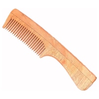 Simgin Handle Neem Wood Comb, Regular, 7.5 Inch