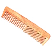 Simgin Regular-Detangler Neem Wood Comb, 7.5 Inch