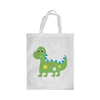 Picture of Rkn Cartoon Dinosaur Printed Shopping Bag, White Small 25 X 20 Cm, RKN16230