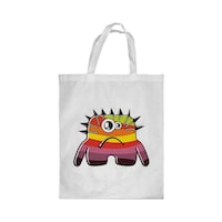Picture of Rkn Cartoons Printed Shopping Bag, White Small 25 X 20 Cm, RKN16350