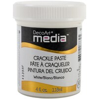 DecoArt Media Crackle Paste, White, 118ml
