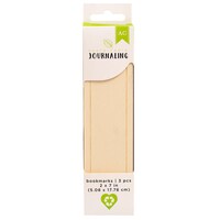 American Crafts Sustainable Journaling Wooden Bookmarks, 2 X 7in, Pack Of 3