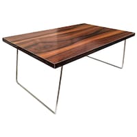 Picture of Kuchikoo Multi Purpose Foldable Bed Table Teak, Brown