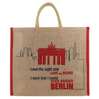 Picture of Double R Bags Eco-Friendly Jute Bag, Heavy Duty, German Print