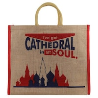 Picture of Double R Bags Eco-Friendly Jute Bag, Heavy Duty, Cathedral Print