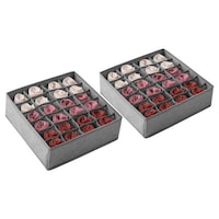 Picture of Double R Bags 24 Cell Collapsible Drawer Organizer, Pack of 2