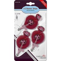 Scrapbook Adhesives E-Z Runner Strips Value Pack Permanent, Red, Pack of 3