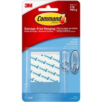 Command Damage-Free Hanging Small Wire Hooks, Multicolour, Pack of 3