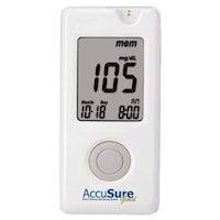 Picture of AccuSure Gold Glucometer, White