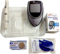 Picture of Dr. Morepen Easy Gluco Glucometer, Gluco One-BG-03, Grey