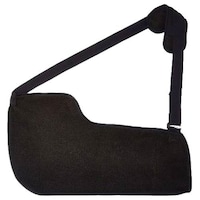 Flamingo Premium Breathable Arm Sling Hand Support, Black, S