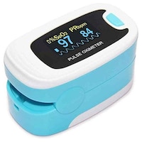 Picture of Omron CONTEC Pulse Oximeter, CMS50N, White and Blue