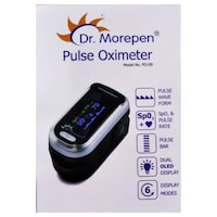 Picture of Dr. Morepen Fingertype Pulse Oximeter, Black