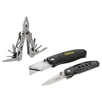 Stanley Stainless Steel Multi Tool And Knife Set, Pack Of 3