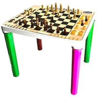 Picture of Kuchikoo Multi Utility Table With Chess and Two Chairs, Multicolor