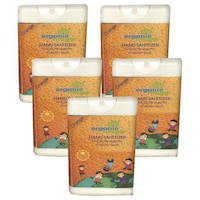Organic Magic Pocket Hand Sanitizer Orange, 18ml, Pack of 5