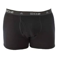 Men's Poly Cotton Trunk Underwear, Black, 80-110 cm